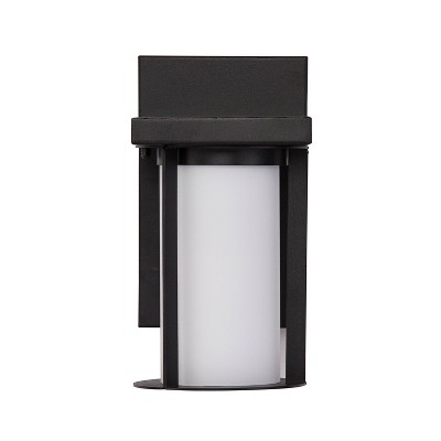 10" Ranxan Outdoor Sconce Lamp Black/White (Includes Energy Efficient Light Bulb) - Aiden Lane