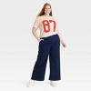 Women's Number 87 Short Sleeve Graphic T-Shirt - Beige - 3 of 3