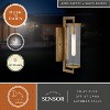 VAXCEL Morgan Park 1 Light Dusk to Dawn Contemporary Outdoor Wall Lantern Clear Glass - 2 of 4