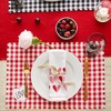 Design Imports Love & Xoxo Checkers Embellished Placemats Set/4 - image 4 of 4