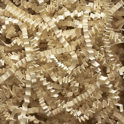 Box Partners Crinkle Paper 10 lb. Ivory 1/Case CP10W