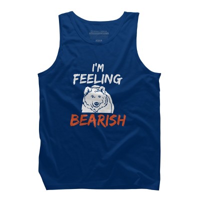 Men's Design By Humans I'm Feeling Bearish By MadderTees Tank Top