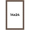 PosterPalooza | Elegant Brown Picture Frame - UV Acrylic, Foam Board Backing, Hanging Hardware - 2 of 4