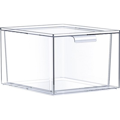 Sorbus Stackable Acrylic Drawers - Versatile, Space-Saving Storage Solution for Home, Kitchen, and Bathroom