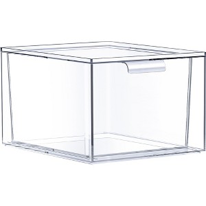 Sorbus Stackable Acrylic Drawers - Versatile, Space-Saving Storage Solution for Home, Kitchen, and Bathroom - 1 of 4