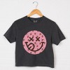 Simply Sage Market S.W.Smiley Smiley Face Strawberries Boxy Crop Top - 3 of 4