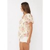Women's Floral Puff Sleeve Top - LOVESTITCH - 3 of 4