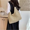 FATMOON Summer Straw Hobo Bags for Women Boho Woven Mesh Beach Tote Bag Large Capacity Crochet Vacation Shoulder Handbag - 4 of 4