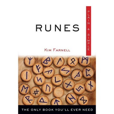 Runes Plain & Simple - by  Kim Farnell (Paperback)