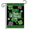 Briarwood Lane St. Patrick's Day Garden Flag 12x18 For Outdoor Scattered Shamrocks For St. Patrick's Day Garden Flag Flags For Outside - 2 of 3