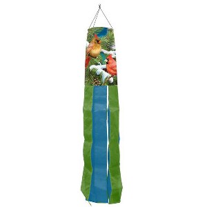Briarwood Lane Winter Snowy Cardinals Winter Windsock Wind Twister 40x6 - 1 of 2