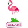 Northlight Flamingo Welcome Tropical Metal Wall Sign - 25" - image 4 of 4