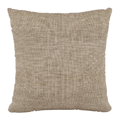 18"x18" Zuma Polyester Pillow Linen - Skyline Furniture: Mid-Century Modern, Indoor, Zipper Closure