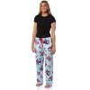 Seven Times Six Disney Stitch & Angel Festive Christmas Time Soft Fleece Adult Pajama Pant Blue - 2 of 4