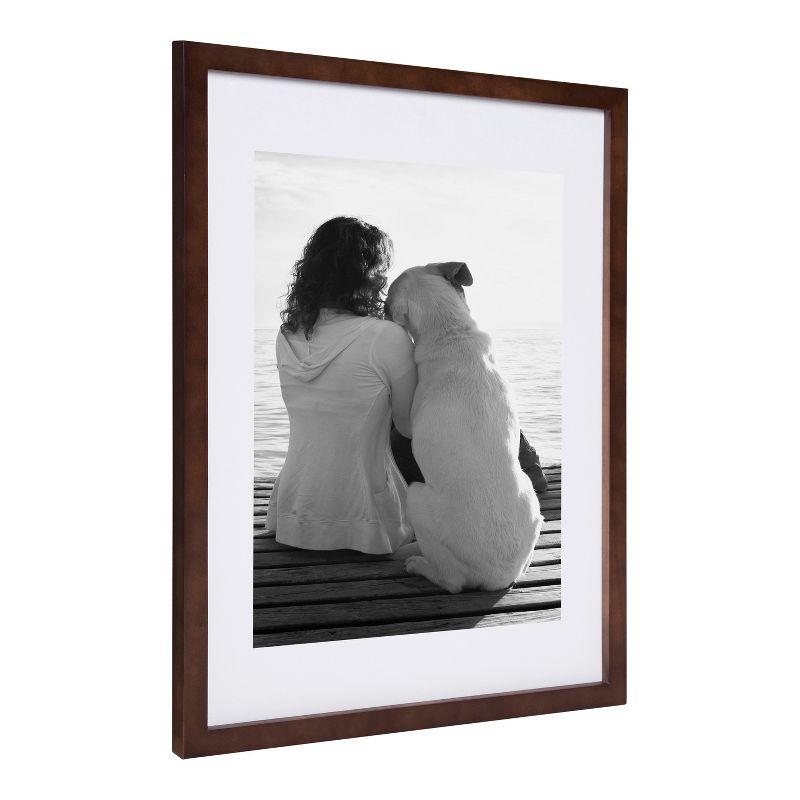 DesignOvation Gallery 14x18 matted to 11x14 Wood Picture Frame, Set of 2, 4 of 9