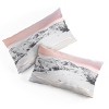 Deny Designs King Dagmar Pels Winter landscape in Lapland Duvet Cover and Pillow Sham Pink - 4 of 4