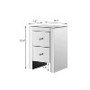 ONWITH 2 - Drawer Mirrored Nightstand - 3 of 4