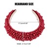 Unique Bargains Women's Sponge Wide Brim Pearls Padded Headband - 4 of 4