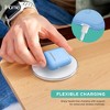 iHome AirPods Case Cover, Heavy-Duty Protection, Charging Flexibility, Versatile Fit for AirPods Generation 1 & 2, Pastel Blue - 4 of 4