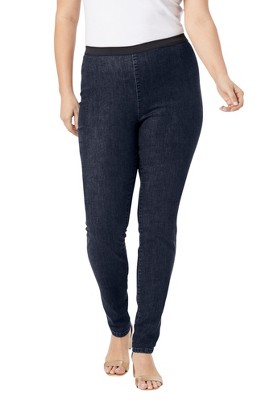 Jessica London Women's Plus Size Jegging Legging, 32 W - Indigo : Target