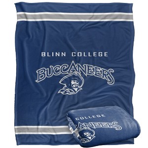 Blinn College Primary Logo Silky Touch Blanket White 50x60 - 1 of 4