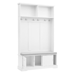 NicBex 47.2 inch Hall Tree for Hallway,Modern Coat Racks with 6 Silvery Hooks and Handles,Entryway Furniture for Hallway,Living Room,Bedroom - 1 of 4