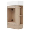 KIGFTSOD 18.6" Bathroom Vanity with Sink, Bathroom Vanity Cabinet with Two-tier Shelf, Left or Right Orientation - 4 of 4