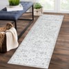 Vintage Washable Floral Print Living Room Rugs, Low Pile Non Slip Floor Carpet for Bedroom Dining Room - 2 of 4
