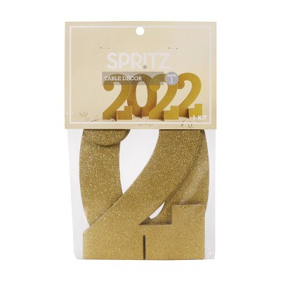 Standing Tabletop Graduation Décor '2022' Gold - Spritz™