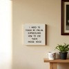Slickblue Funny Facial Expression Wood Sign – Inside Voice Quote – 7x7 Rustic Wall Decor, Color Options - 2 of 3