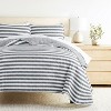 All Season Coverlet Set – Super Soft Quilted Bedding in Classic Stripe Pattern - Becky Cameron - 3 of 4