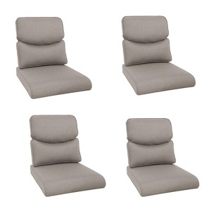 Buenhomino Deep Seat Outdoor Cushion Set 25"x22",Bench Outdoor Chair Cushion, Outdoor High Back Chair Cushion Seat Pad for Patio Furniture - 1 of 4