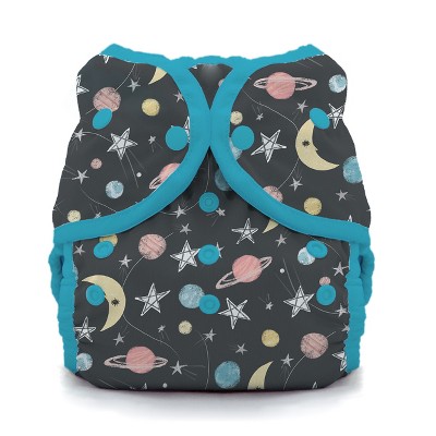 Thirsties | Duo Wrap Snap Pack of 1 - Stargazer Multicolored Diaper Cover, Size Two