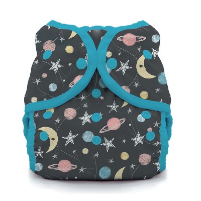 Image of Thirsties | Duo Wrap Snap Pack of 1 - Stargazer Multicolored Diaper Cover, Size Two (18-40 lbs)