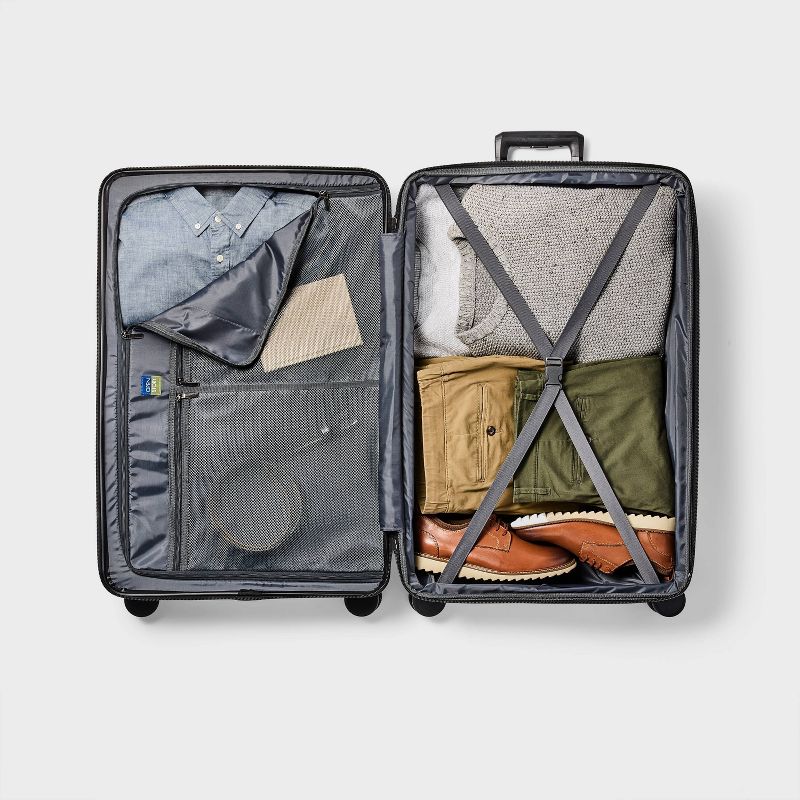 Hardside Large Checked Spinner Suitcase - Open Story™, 6 of 8