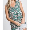 Women's Floral Sleeveless Top - Hailey & Co - 4 of 4
