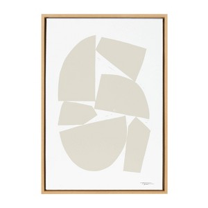 23" x 33" Sylvie Constructed I Neutral by Statement Goods - Kate & Laurel: Modern Digital Art Canvas - 1 of 4