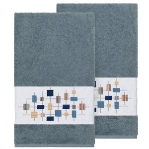 Linum Home Textiles 100% Turkish Cotton KHLOE Embellished Towel Set - 1 of 2
