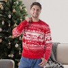 Joyfy Christmas Sweater, Red Family Matching Christmas Ugly Sweater, Cute Long Sleeve Knit Pullover - 3 of 4