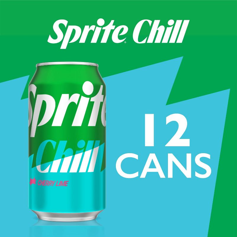 Sprite Chill Cherry Lime Natural Flavor Soda - 12pk/12 fl oz Cans, 2 of 7