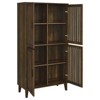 Coaster Elouise Farmhouse 4 Door Wood Tall Accent Cabinet Dark Pine - 3 of 4