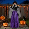 Joyfy 47” Halloween Animated Witch Decoration, Scary Hanging Ghost Halloween Animatronics Decor Prop for Haunted House Yard Garden Decorations - 2 of 4