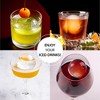 SUGIFT Crystal Clear Ice Ball Maker BPA Free Silicone Mold for 2.4" Ice Spheres No Bubbles Food Grade Whiskey Ice Tray - 2 of 4