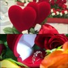 Unique Bargains Heart-shaped Handmade Magnetic Closure Ring Box Jewelry Storage - 4 of 4