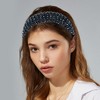 Unique Bargains Crystal Headband Rhinestone Hairband for Women 1.2 Inch Wide 1Pcs - 2 of 4