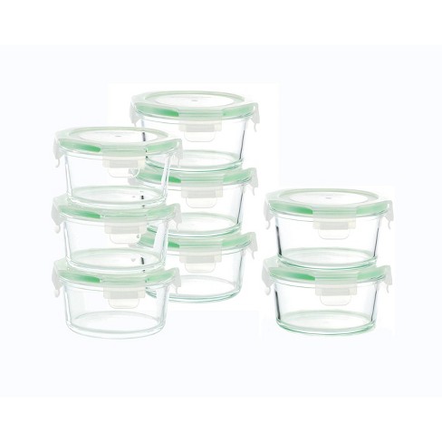 Kinto Glass Airtight Storage Canisters with Wood Lids (Set of 2