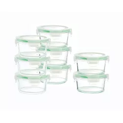 Kinetic Go Green Glassworks Round Food Storage Container Set - 22oz