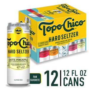 Topo Chico Hard Seltzer Variety Pack - 12pk/12 fl oz Slim Cans - 1 of 4