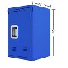 24" H Locker Storage Cabinet, Metal Locker Storage Cabinet w/ 1 Doors, Small Metal Locker,Lockable Storage Cabinet,for Employees,Office,Kids Locker - 2 of 4