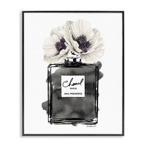 Stupell Industries Perfume Poppies Watercolor Black Framed Giclee Art - 1 of 4